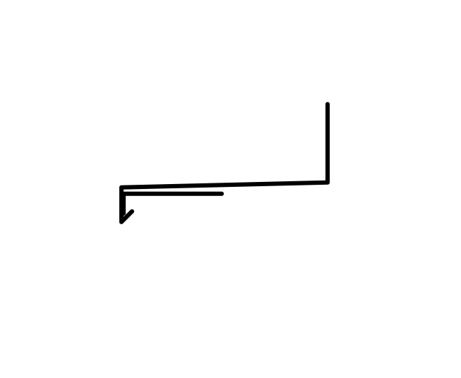 Nákres Okapnice soklu s upínací podhledovou lištou